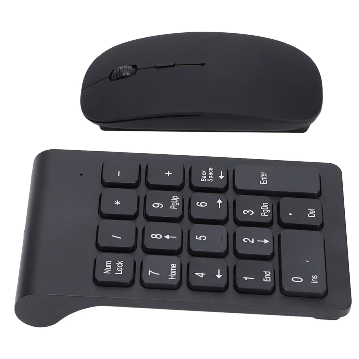 Number Pad Plug and Play 2.4GHz Wireless Technology 1200 DPI Sensitive Durable Number Pad Mouse Combo for Home Office