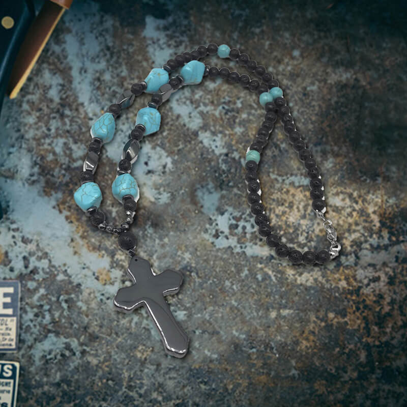 60 cm Turquoise Bead Necklace