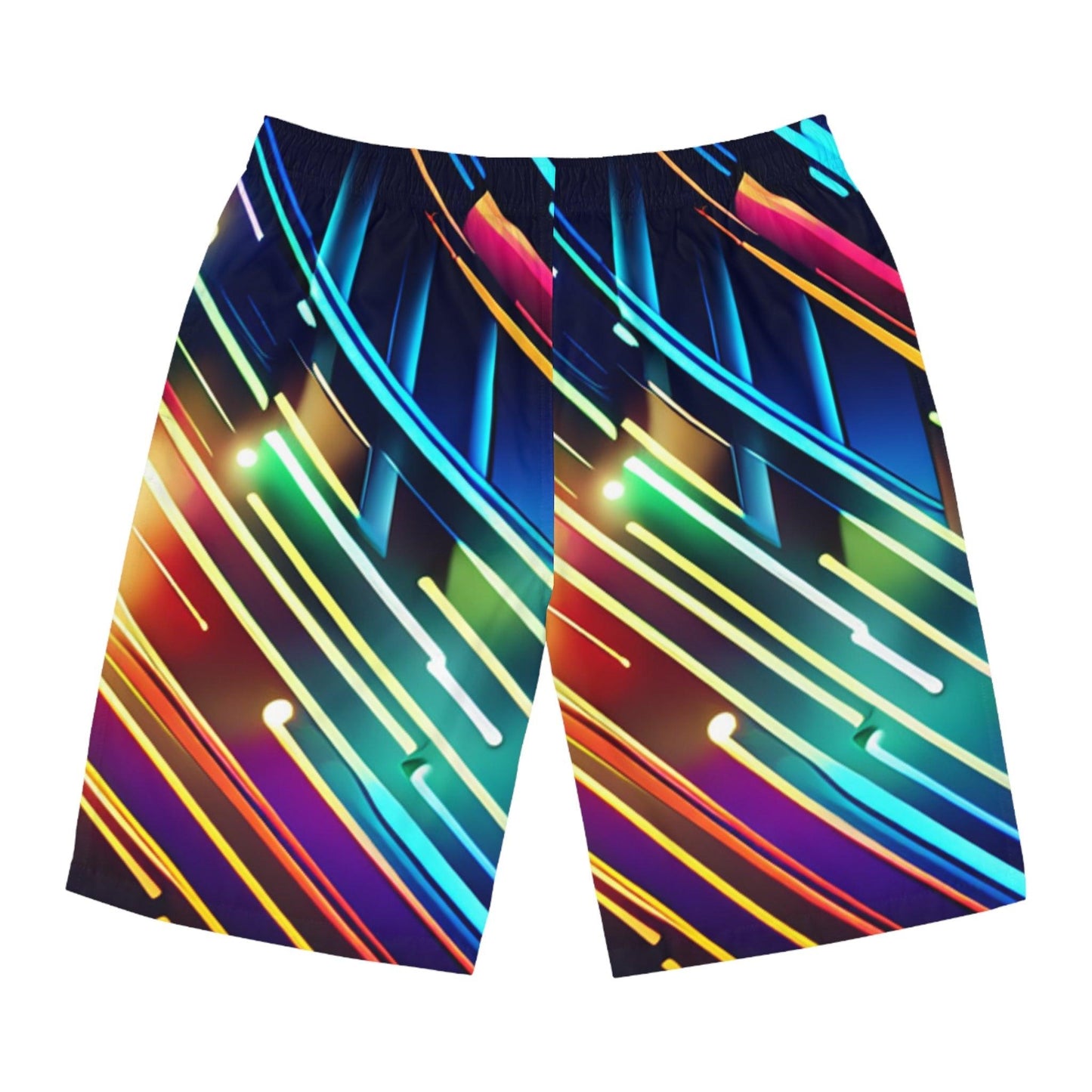 Neon Buzz Men's Board Shorts - Lizard Vigilante