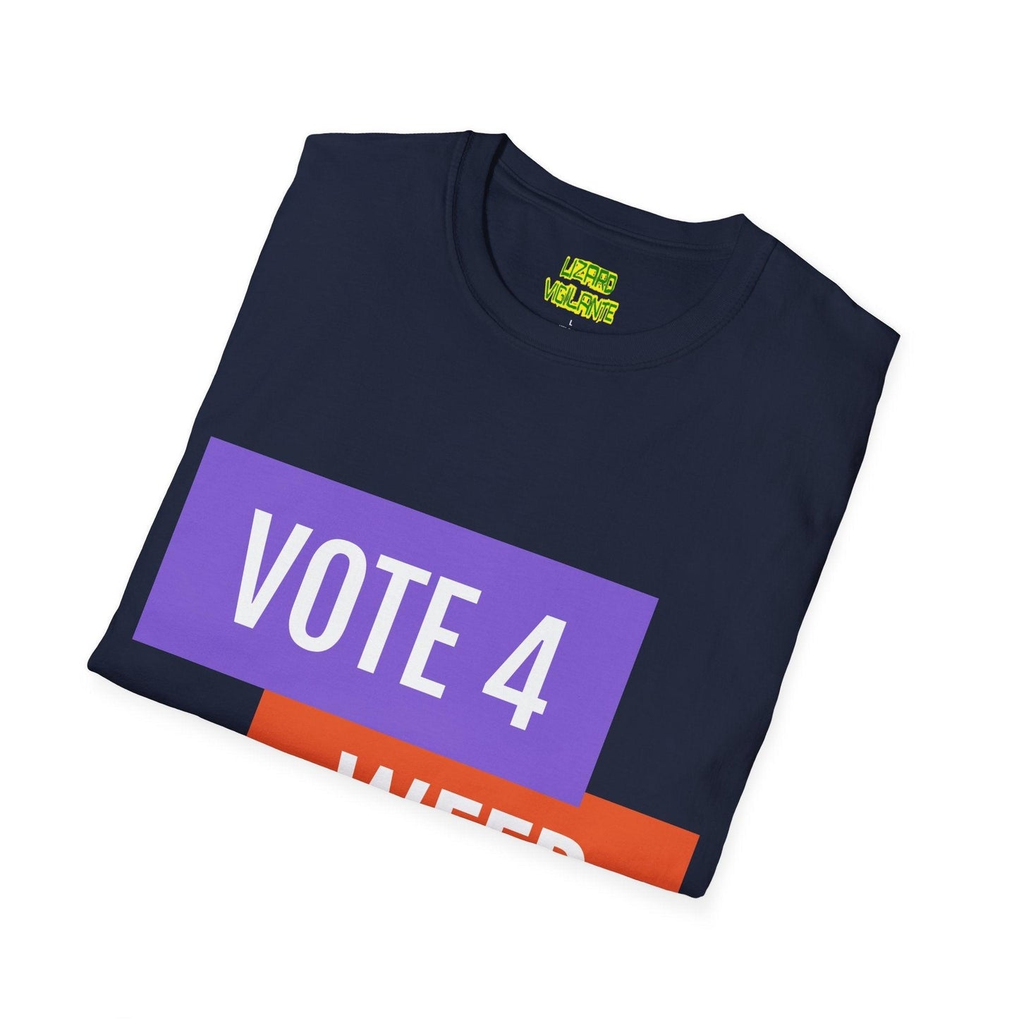 VOTE 4 WEED Unisex Softstyle T-Shirt / Pot Tee - Lizard Vigilante