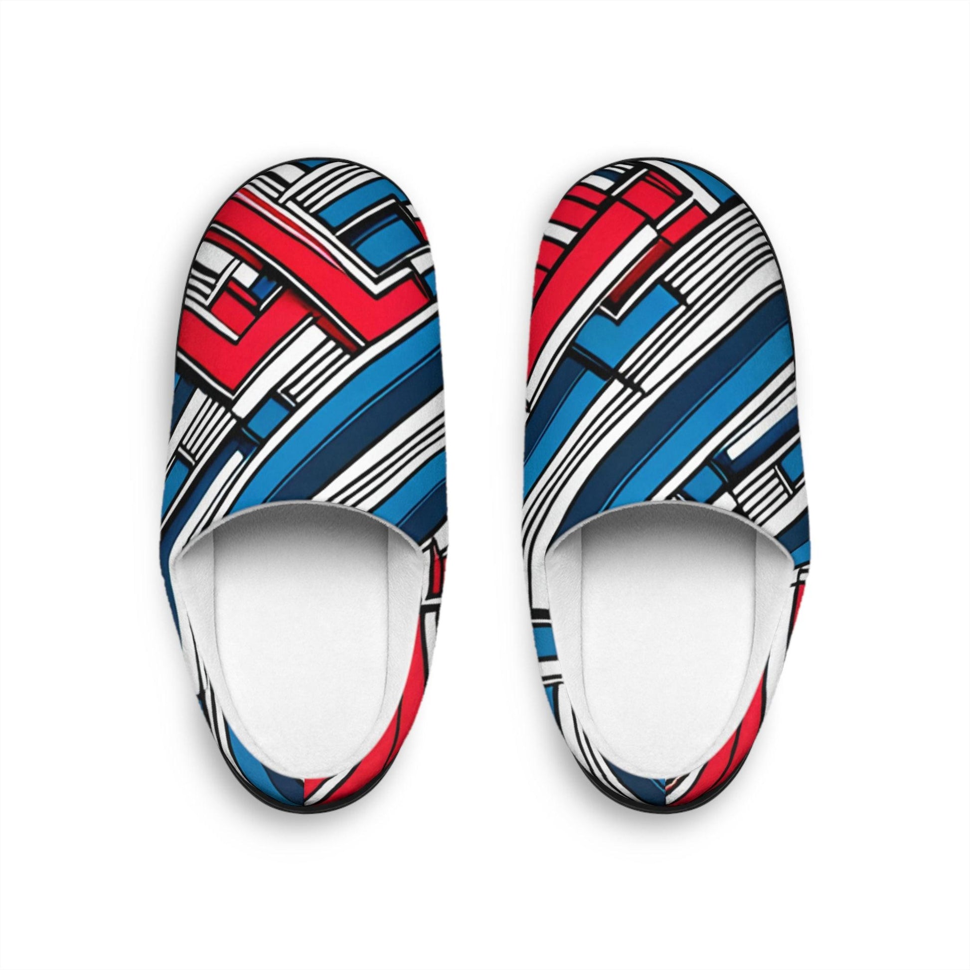 Geometric Patriot Men's Indoor Slippers - Lizard Vigilante