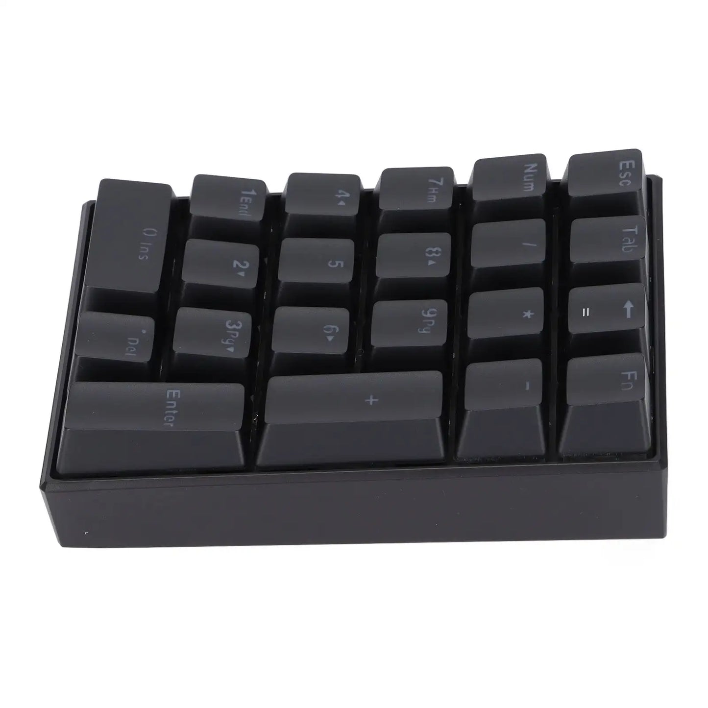 Wired Keyboard Stepped Keycap Fadeless Durable Backlit 21 Keys LED Mechanical KeyboardRed Shaft