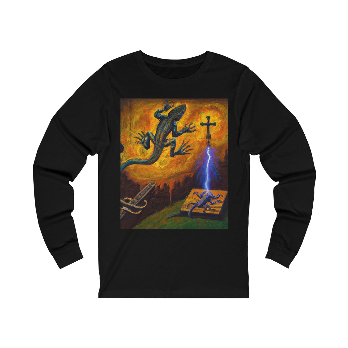 Lizard Vigilante Origin Unisex Jersey Long Sleeve Tee - Lizard Vigilante