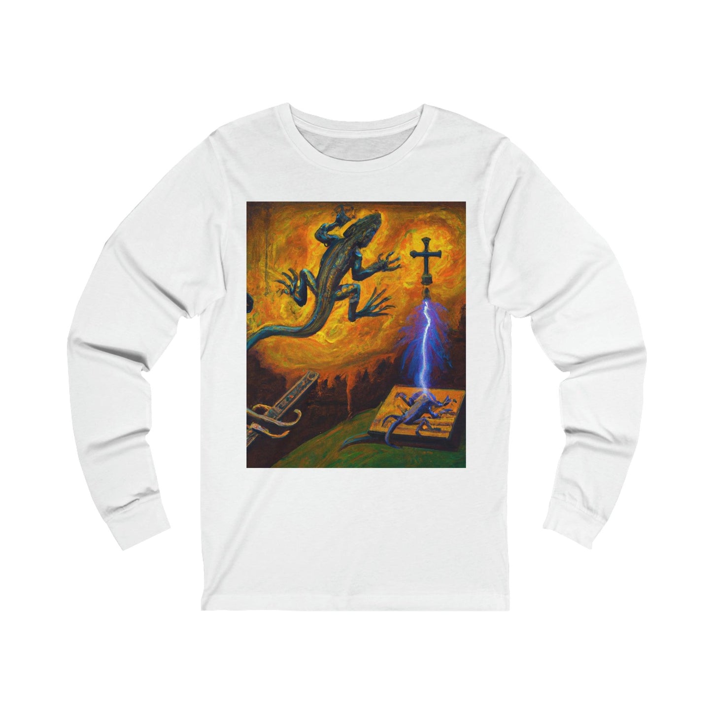 Lizard Vigilante Origin Unisex Jersey Long Sleeve Tee - Lizard Vigilante