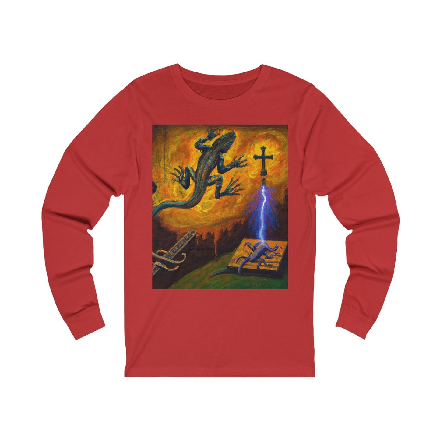 Lizard Vigilante Origin Unisex Jersey Long Sleeve Tee - Lizard Vigilante