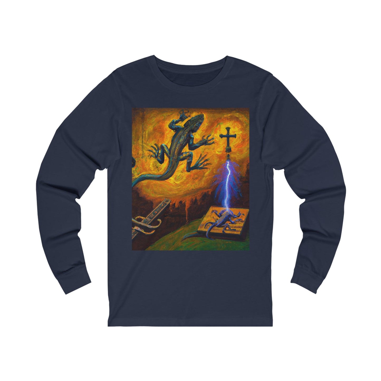 Lizard Vigilante Origin Unisex Jersey Long Sleeve Tee - Lizard Vigilante