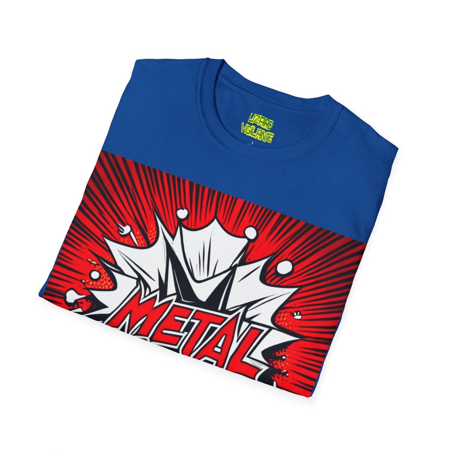 METAL Cartoon Blaster Unisex Softstyle T-Shirt - Lizard Vigilante