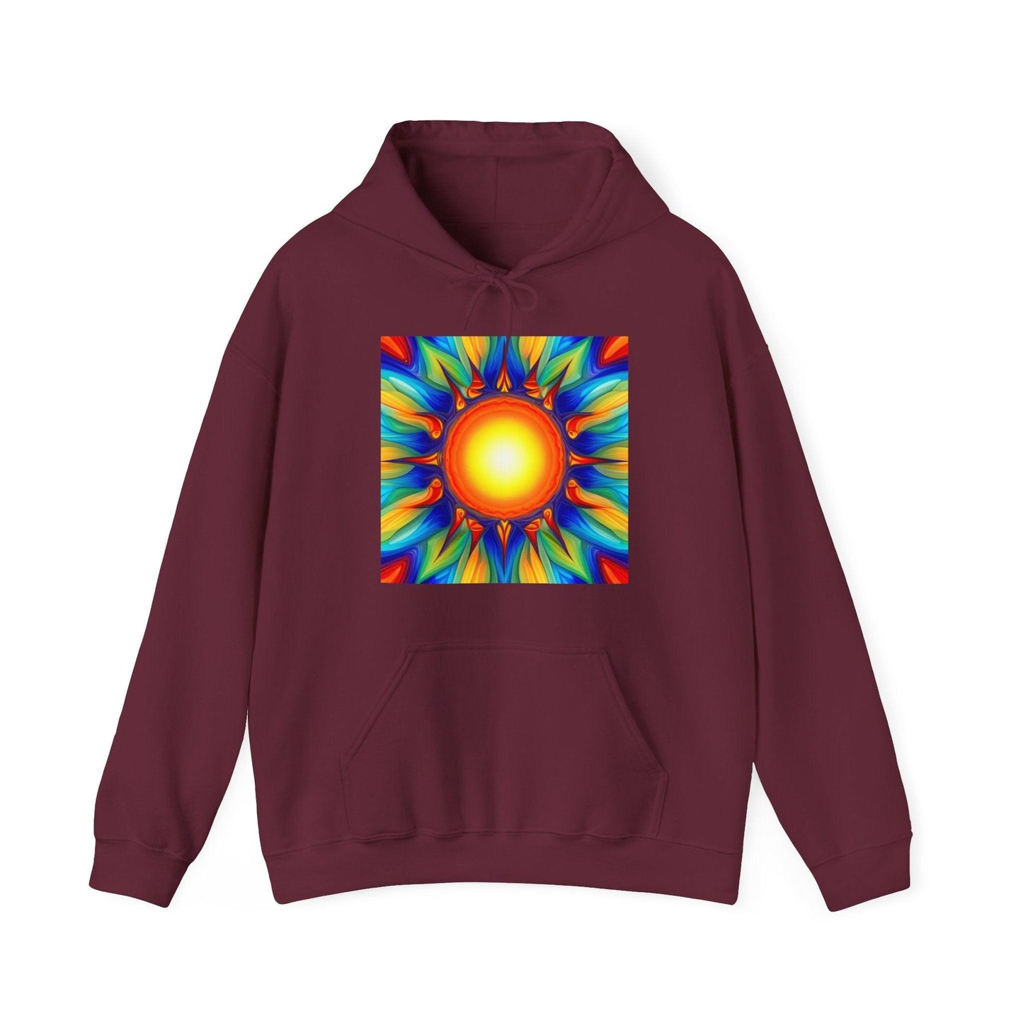 Psychedelic Sun Unisex Heavy Blend™ Hooded Sweatshirt - Lizard Vigilante