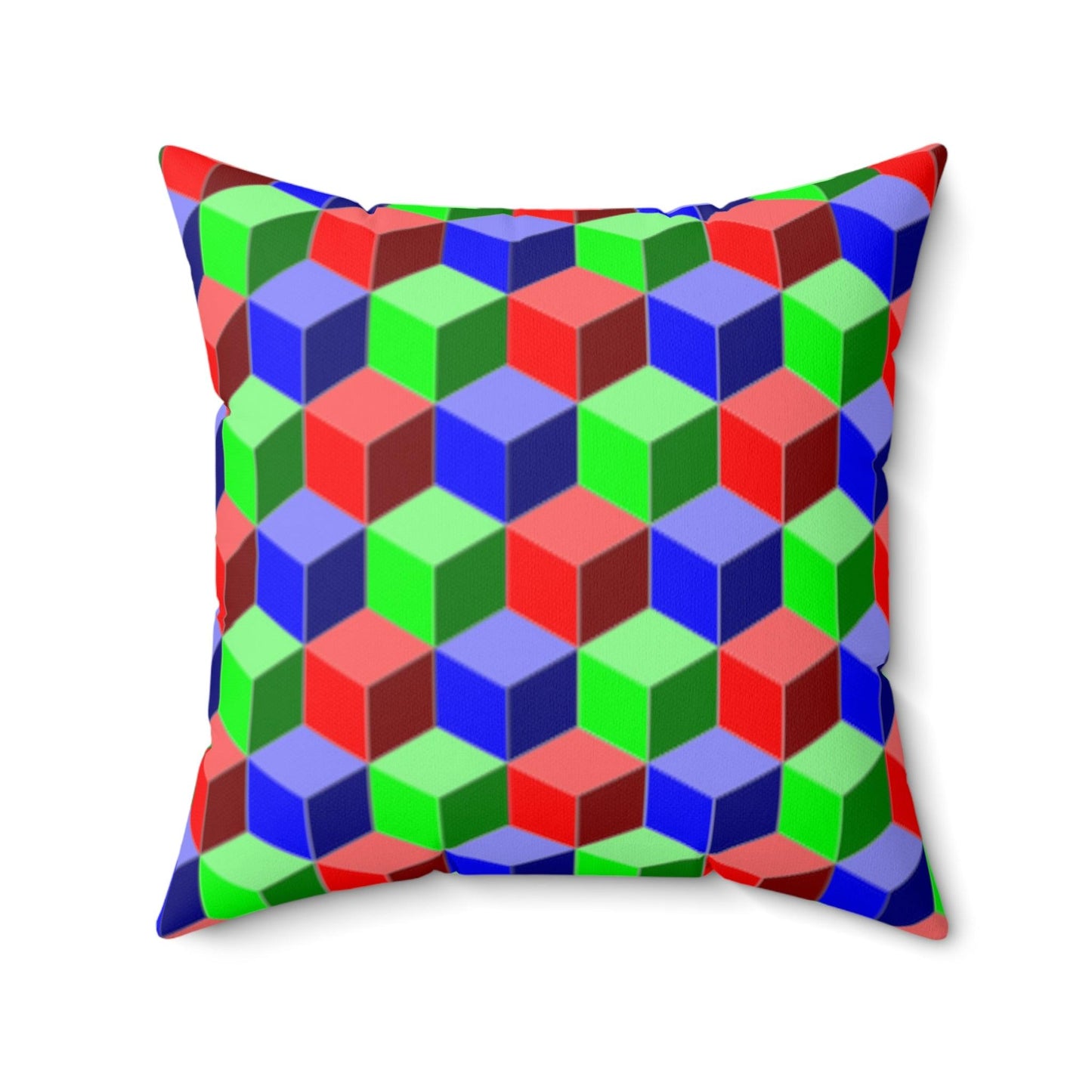 Qubed Spun Polyester Square Pillow - Lizard Vigilante