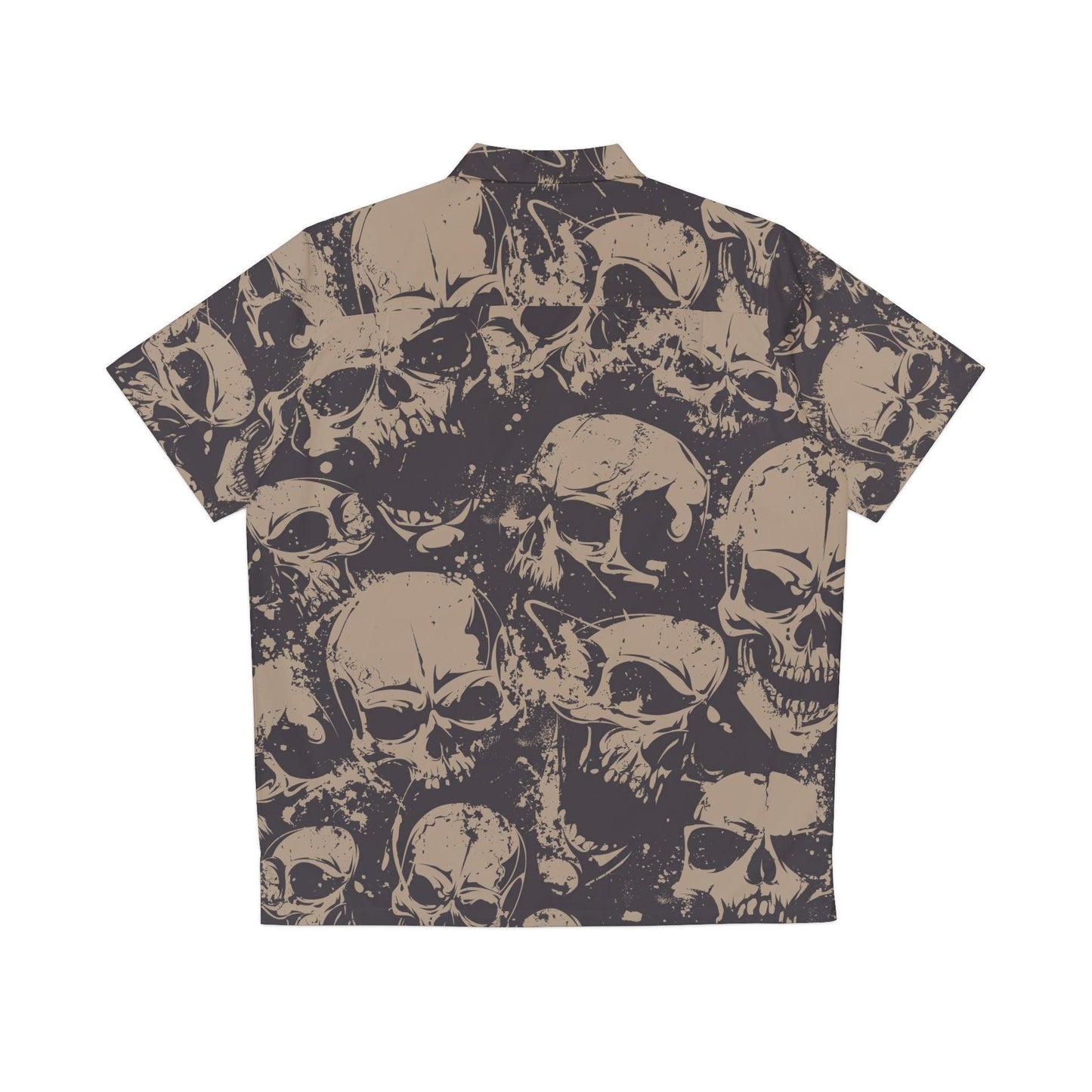 Skull Pile Men's Hawaiian Shirt (AOP) - Lizard Vigilante