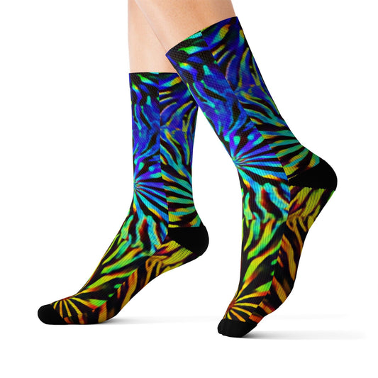 Tie Dyed Sublimation Socks - Lizard Vigilante