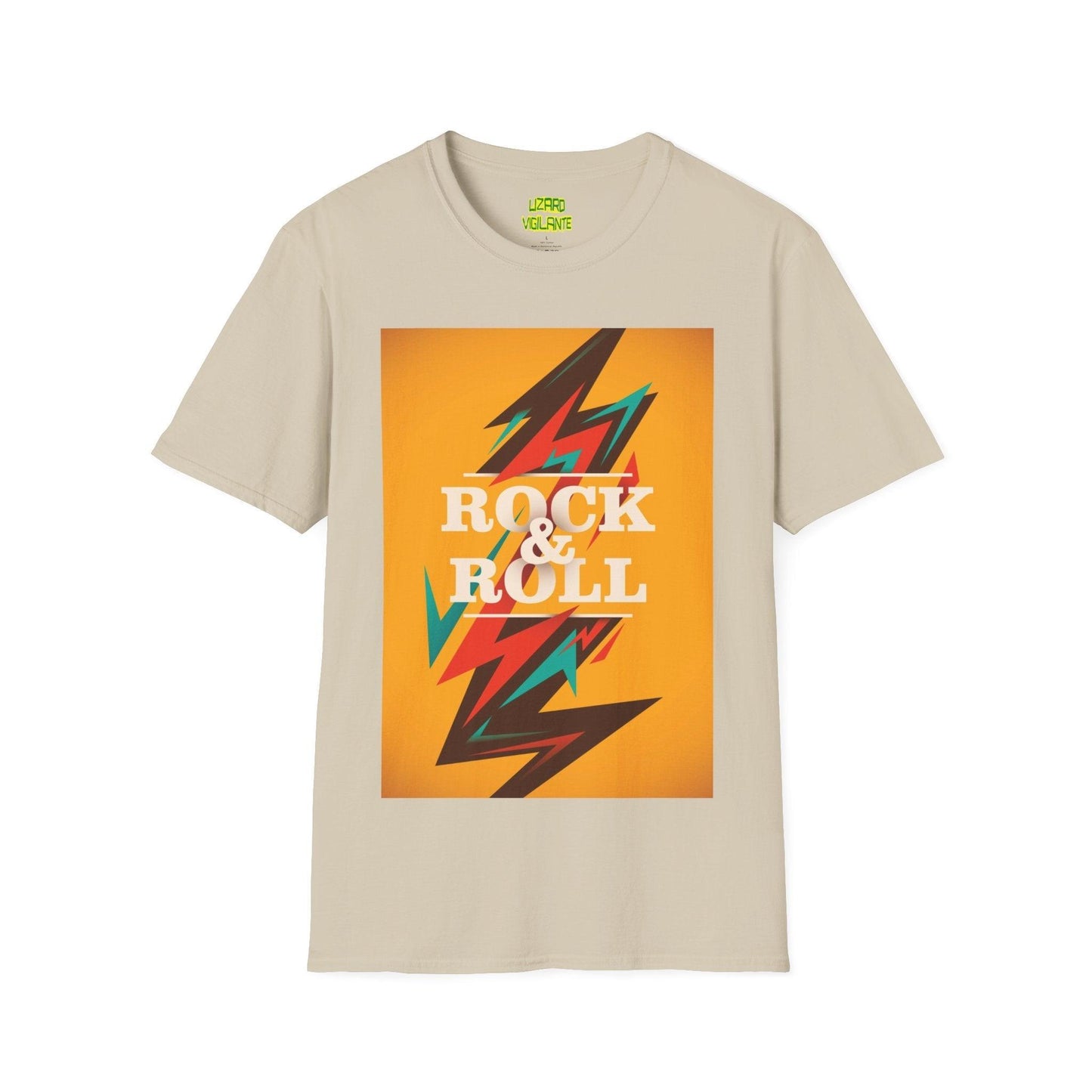 Rock & Roll Bolt Unisex Softstyle T-Shirt - Lizard Vigilante