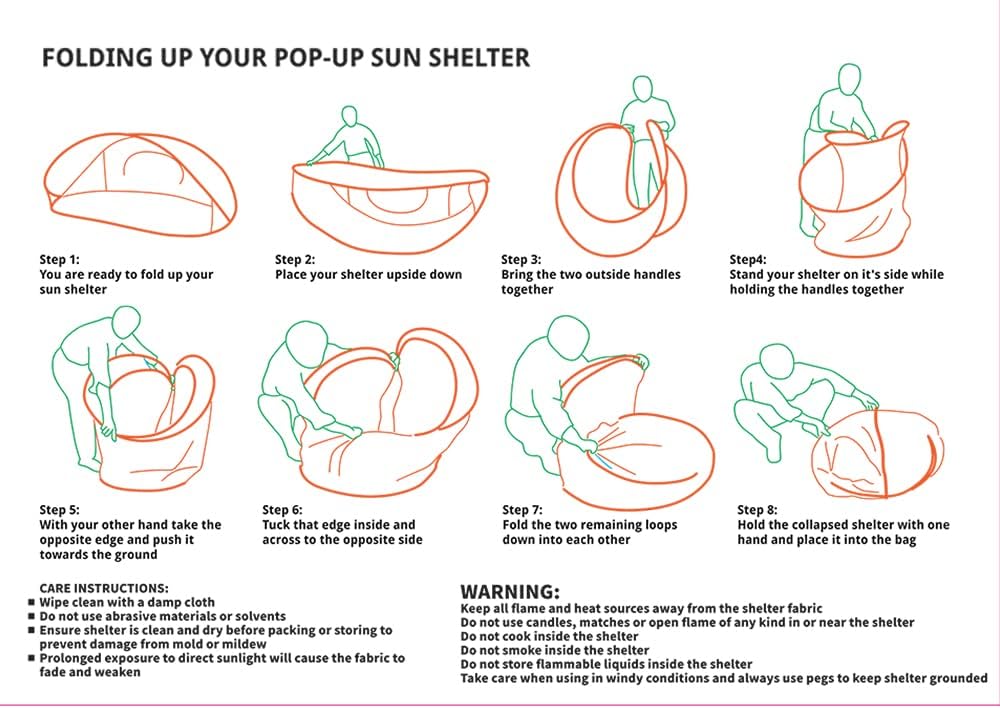 Pop-Up Beach Tent With Carry Bag