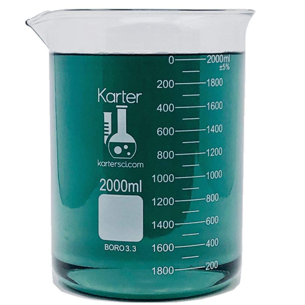 2000mL Borosilicate Glass Beaker – High-Quality Griffin Low Form Beaker