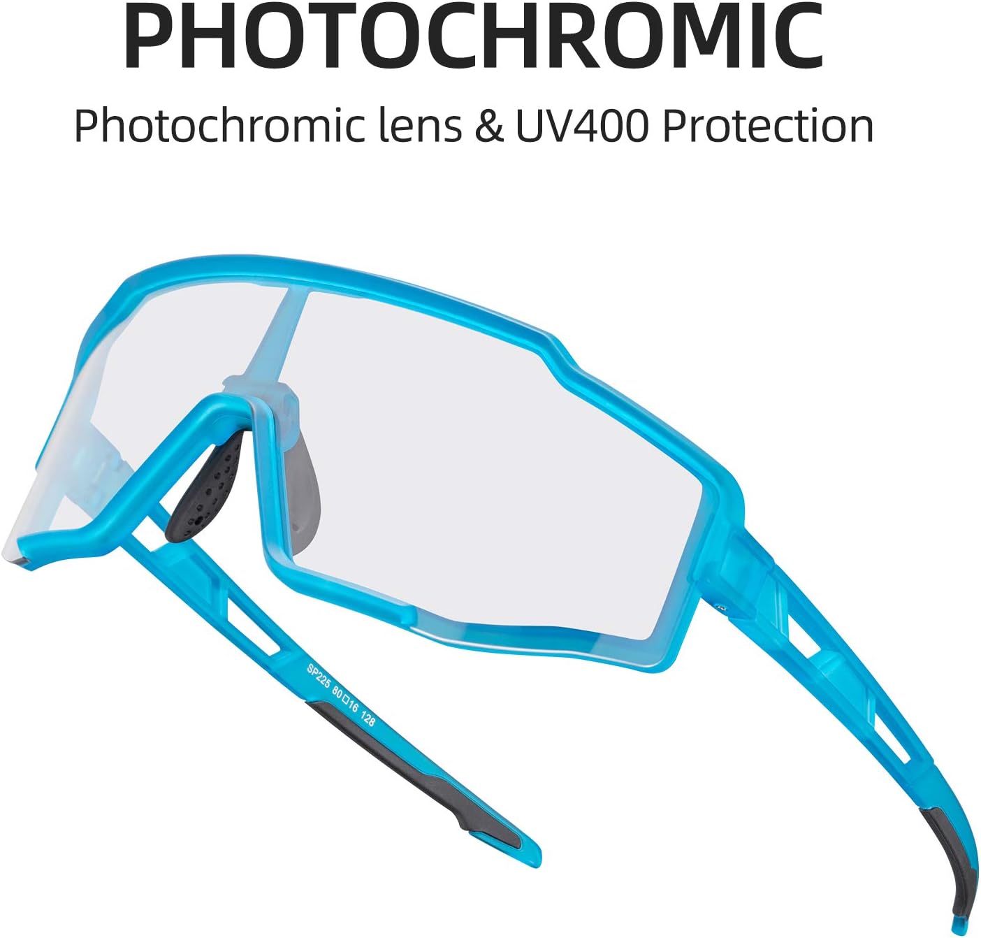 ROCKBROS Photochromic Cycling Sunglasses UV Protection Windproof Lightweight