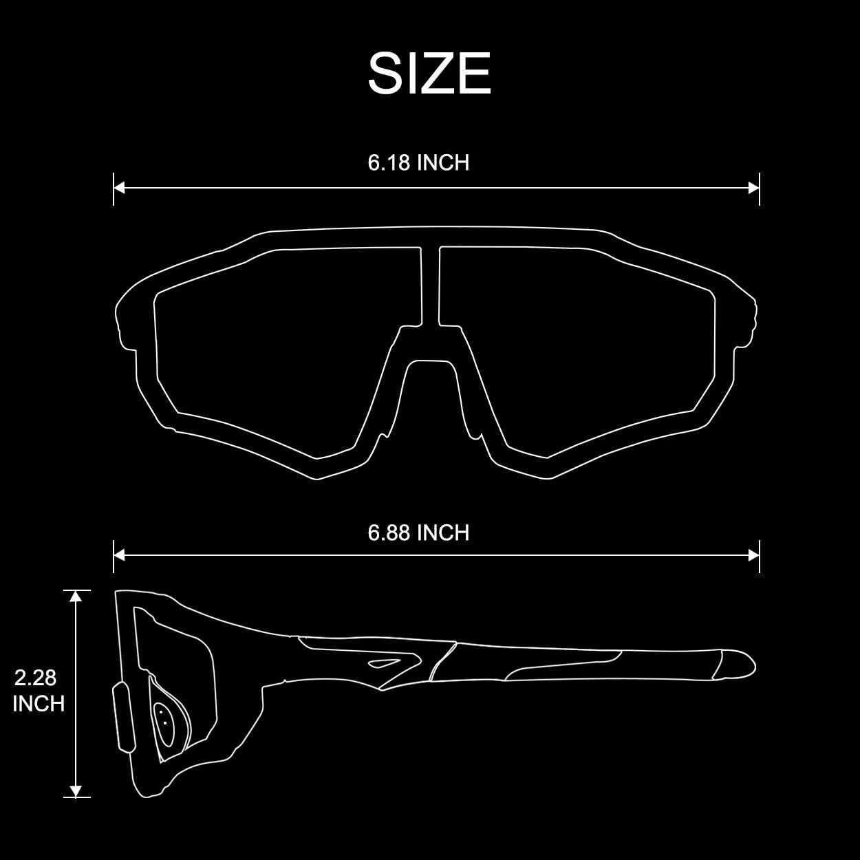 ROCKBROS Photochromic Cycling Sunglasses UV Protection Windproof Lightweight