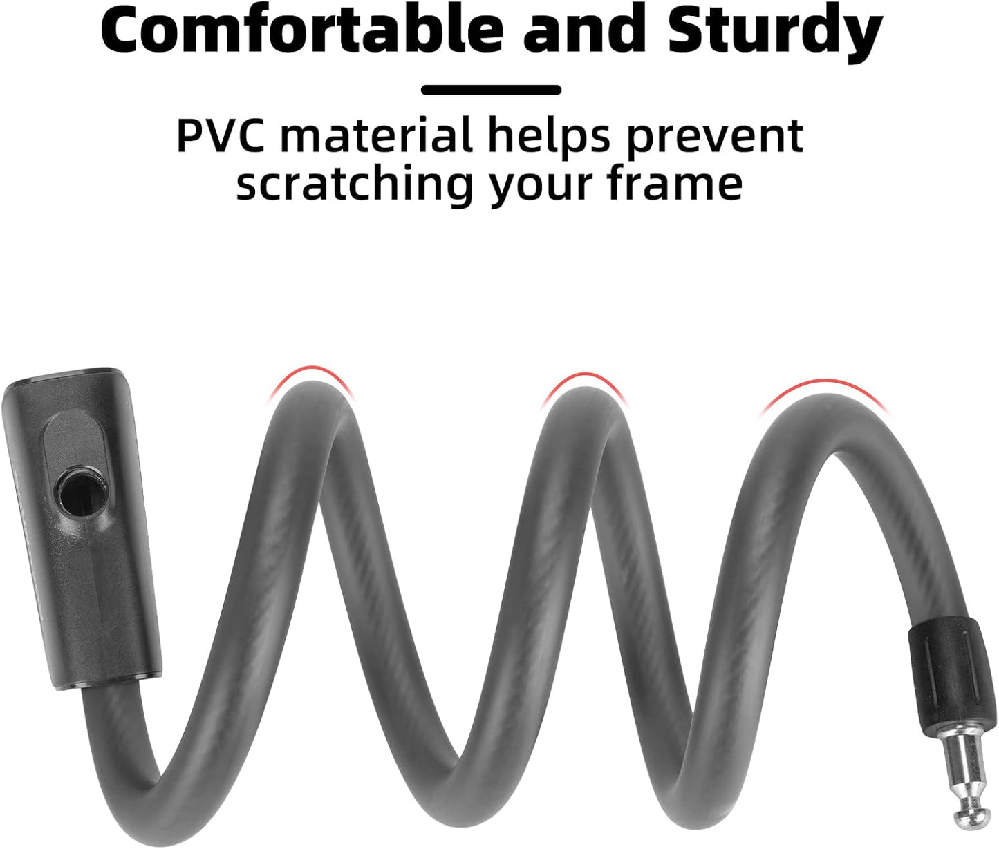 ROCKBROS 3ft Bike Cable Lock - Secure, Lightweight with Mounting Bracket