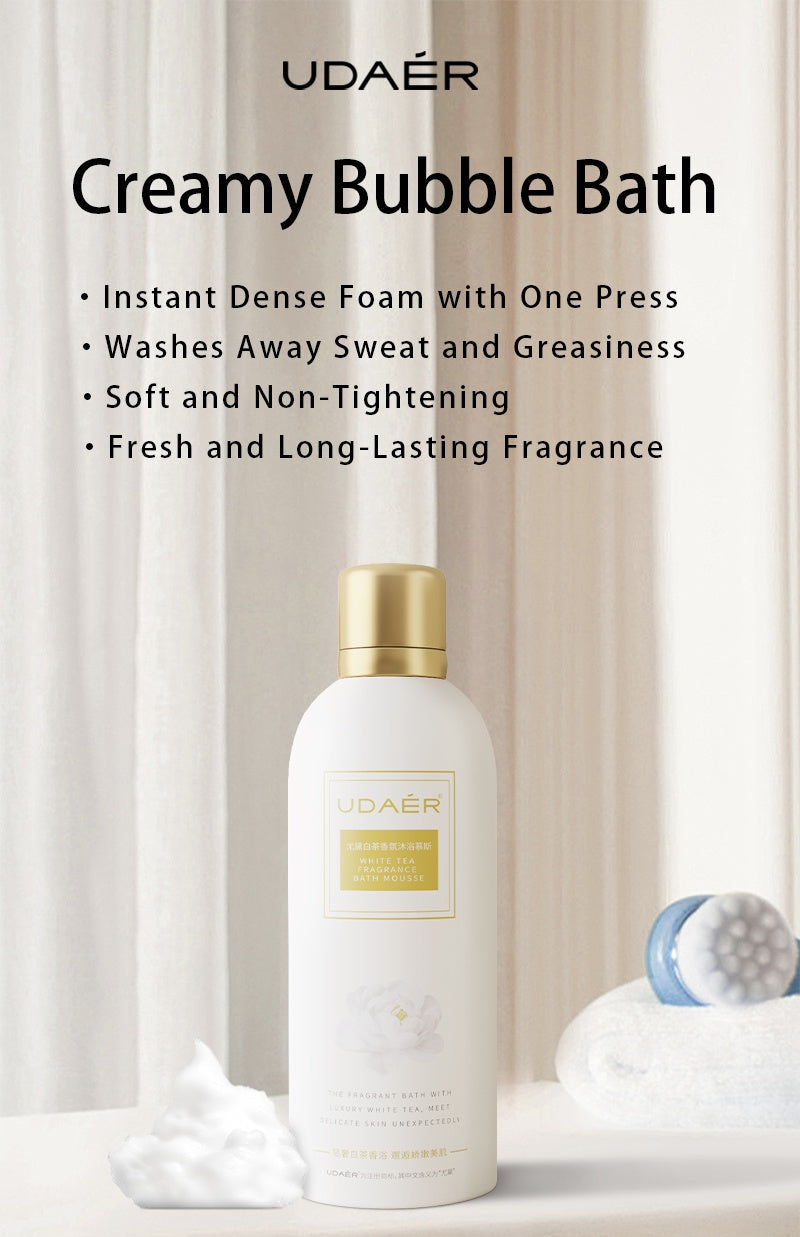 Cream Bubble Bath, Hydrating Shower Gel, Long-lasting Fragrance, Fragrance Body Mousse
