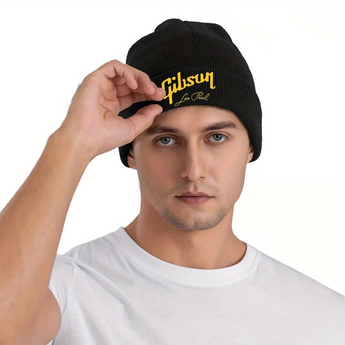 Gibson Les Paul Winter Jam Beanie – Unisex Stretch Knit Ski Cap with Thick Stitches for Rock Legends - Premium unisex beanie from Lizard Vigilante - Just $21.08! Shop now at Lizard Vigilante