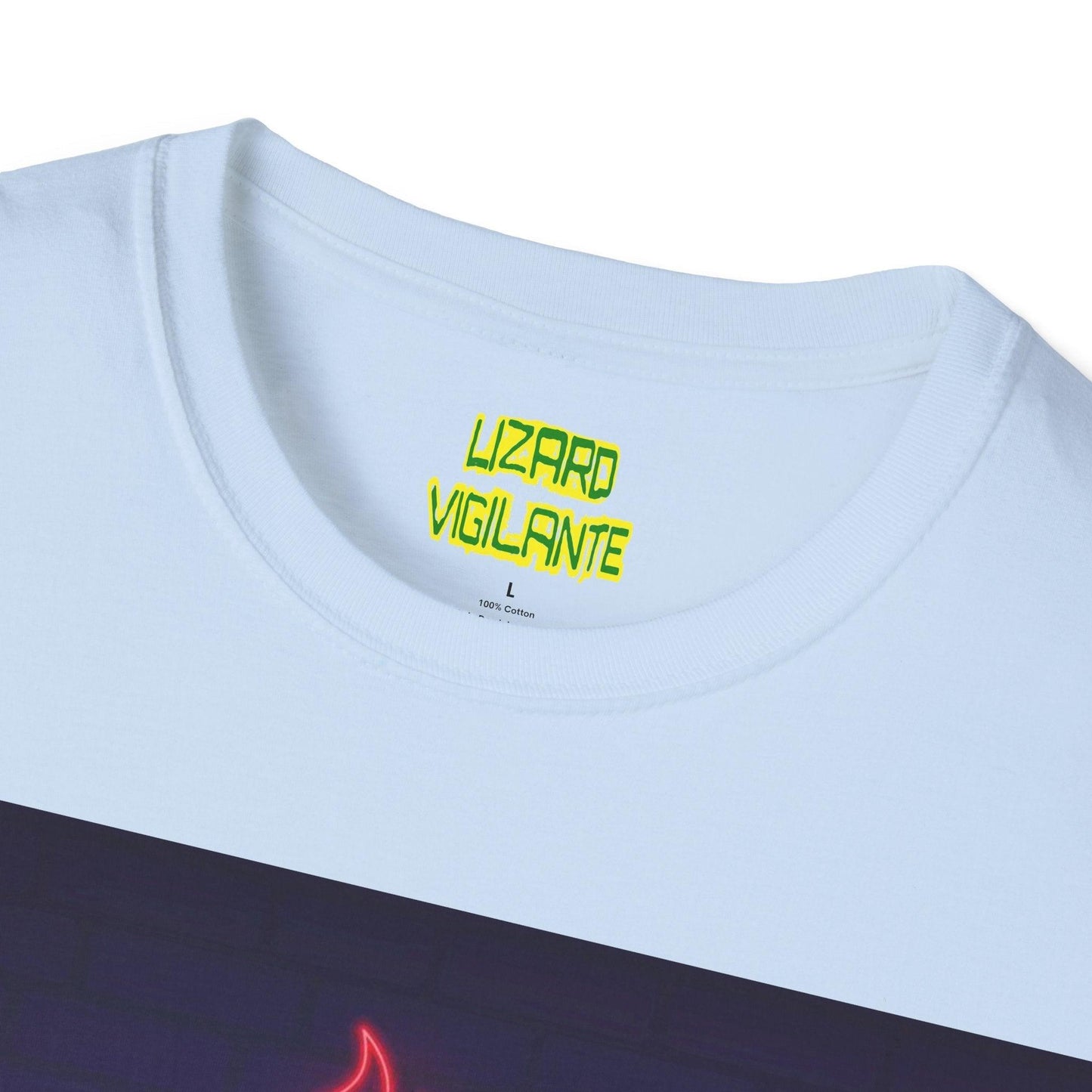 Neon Rock Festival Unisex Softstyle T-Shirt - Lizard Vigilante