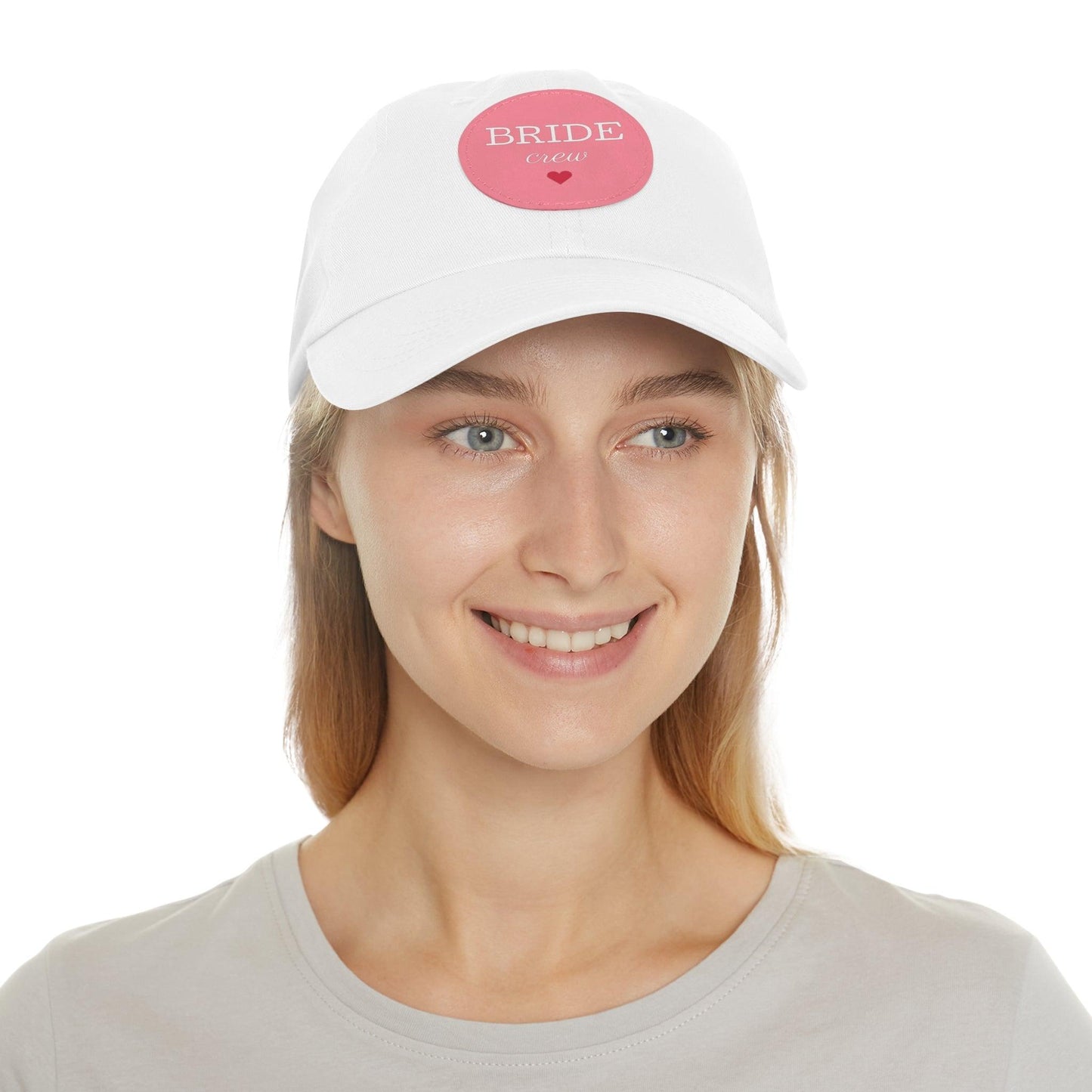 Bride Crew Dad Hat with Leather Patch (Round) - Lizard Vigilante