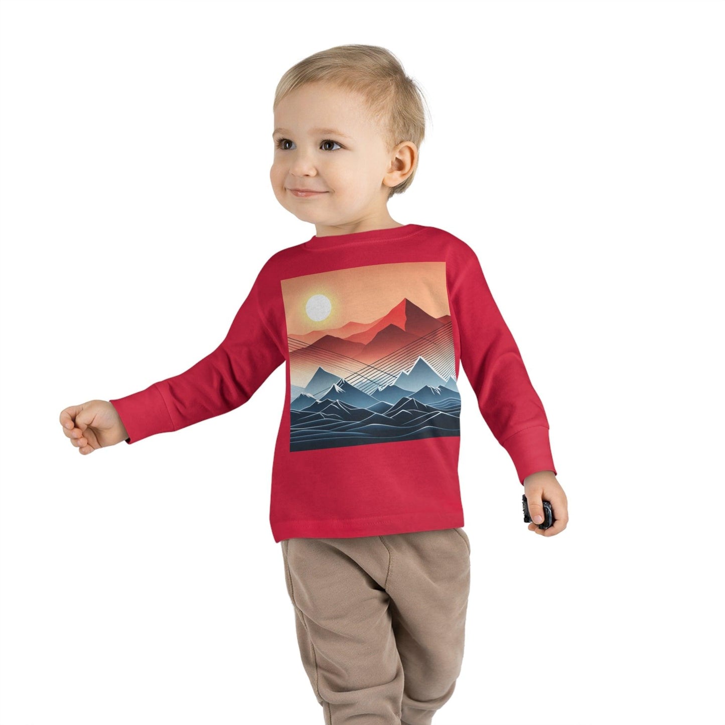 Desert Mountain Toddler Long Sleeve Tee - Lizard Vigilante