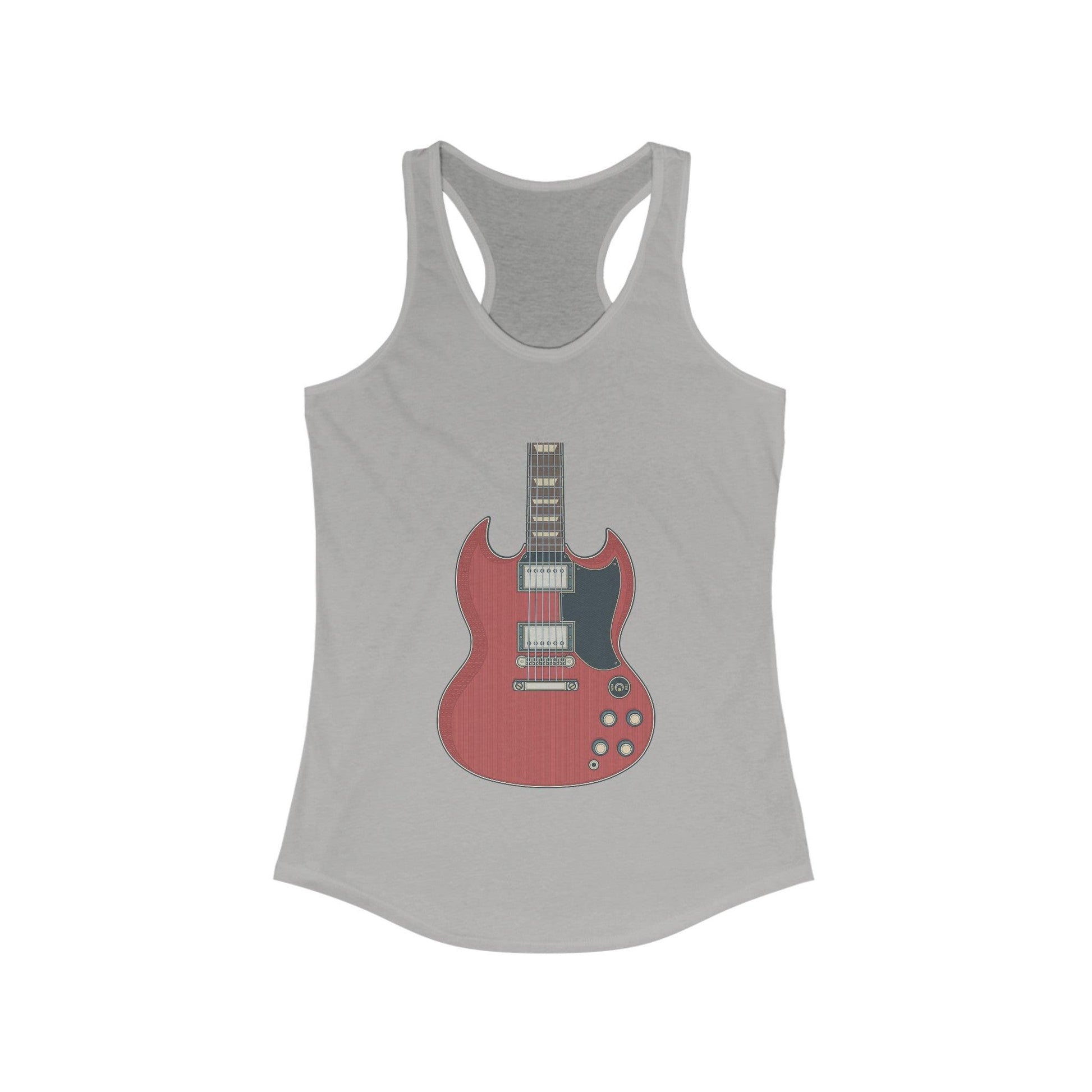 Iconic Red SG Women's Ideal Racerback Tank - Lizard Vigilante