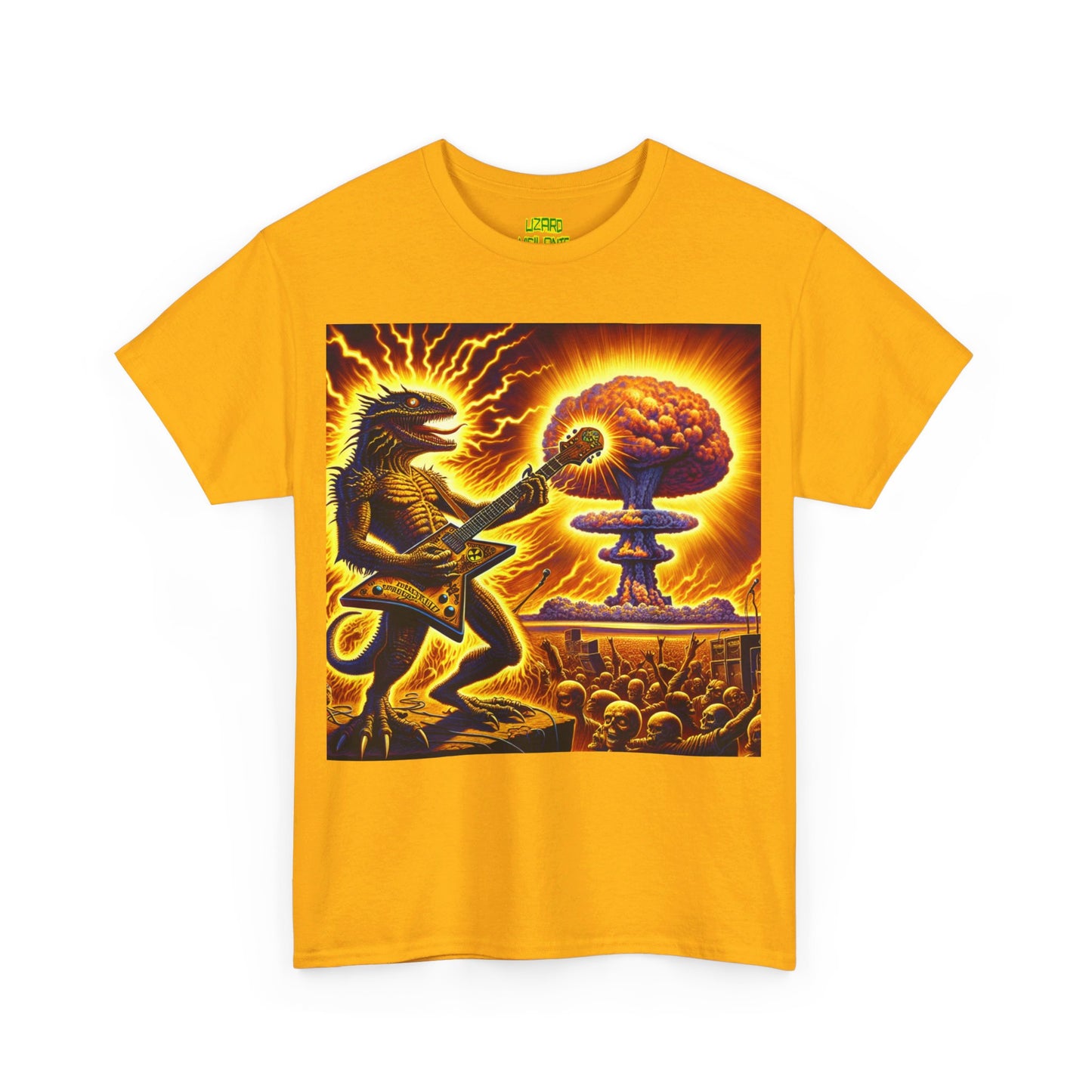 Lizard F. Bomb Unisex Heavy Cotton Tee - Premium T-Shirt from Printify - Just $25.35! Shop now at Lizard Vigilante