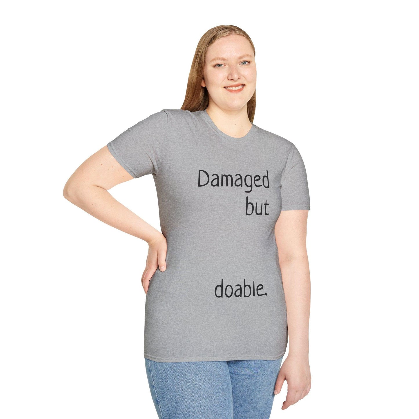 Damaged but doable. Unisex Softstyle T-Shirt - Lizard Vigilante