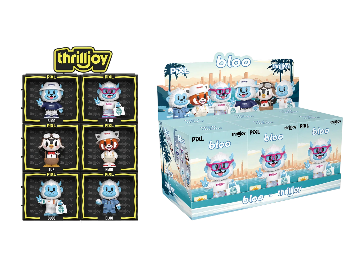 [Thrilljoy] BLOO-niverse PIXL Blind Box Vinyl (Chance at 1 of 300 hyper-rare “chase” pieces will be redeemable for a special 12” MEGA PIX!)