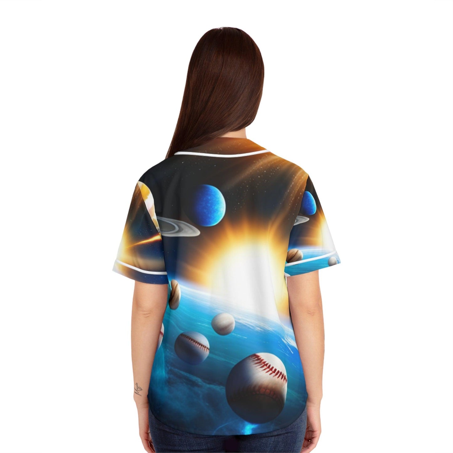 Women's Baseball Jersey (AOP) - Lizard Vigilante