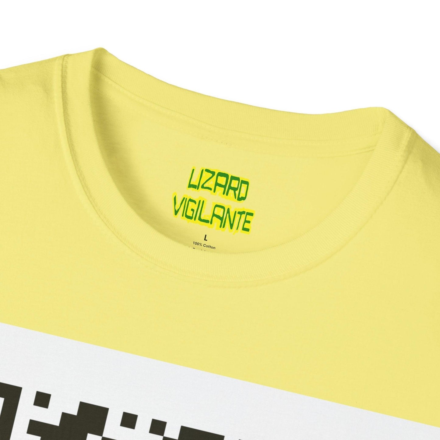 Lizard Vigilante QR Code Unisex Softstyle T-Shirt - Lizard Vigilante