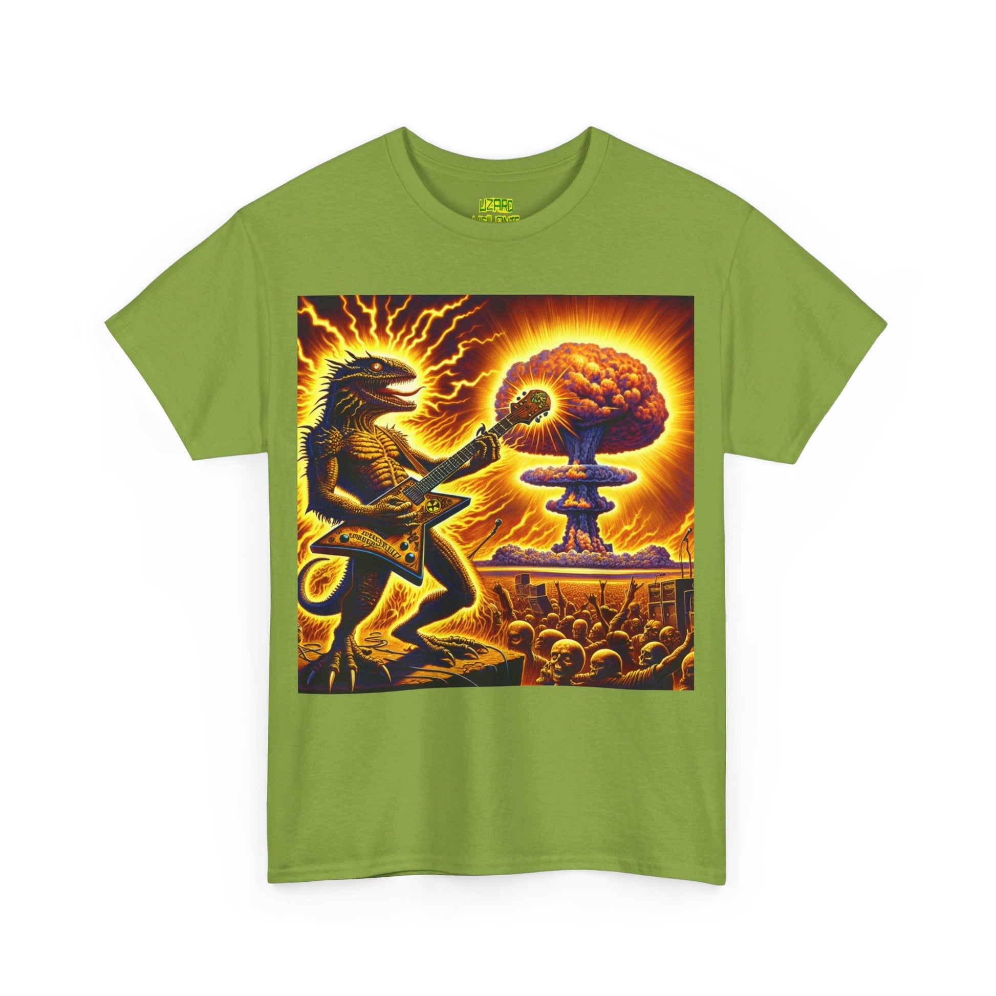 Lizard F. Bomb Unisex Heavy Cotton Tee - Premium T-Shirt from Printify - Just $25.35! Shop now at Lizard Vigilante