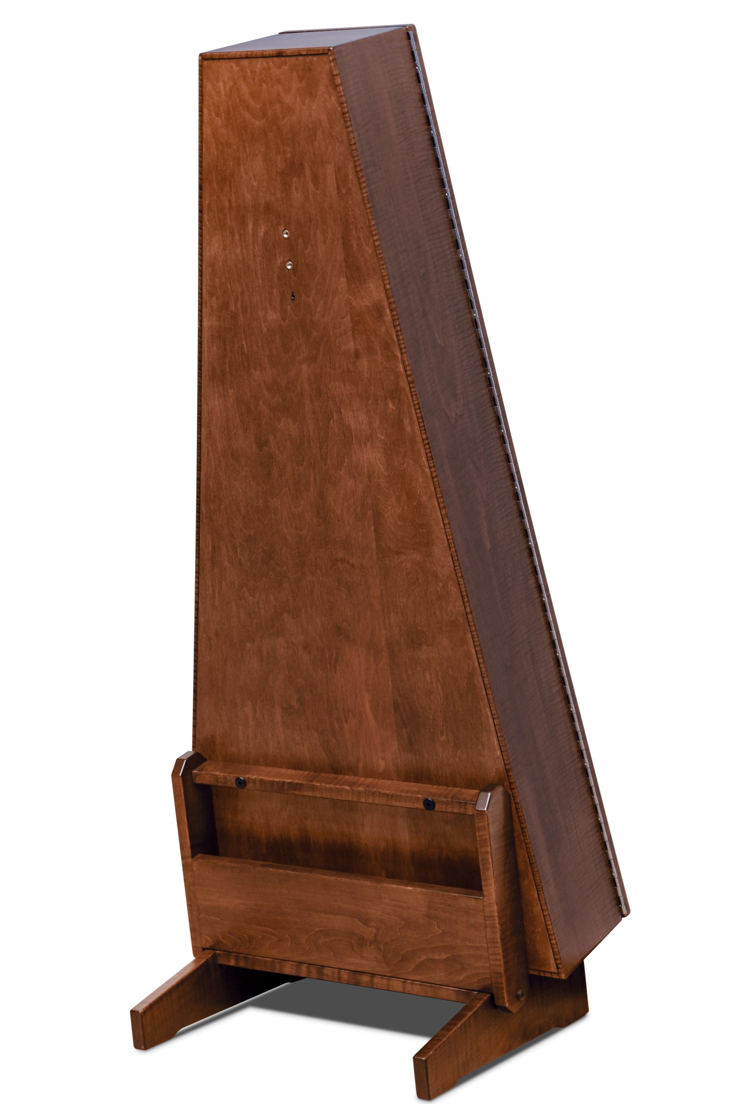 ClimaStand Triangle Humidor with Base - Flame maple with Acres Stain