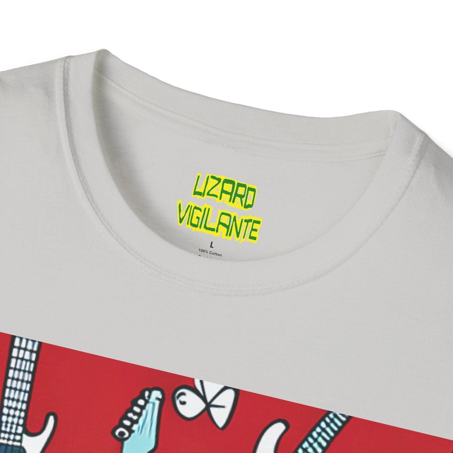 Polka Dot Guitar Unisex Softstyle T-Shirt - Lizard Vigilante