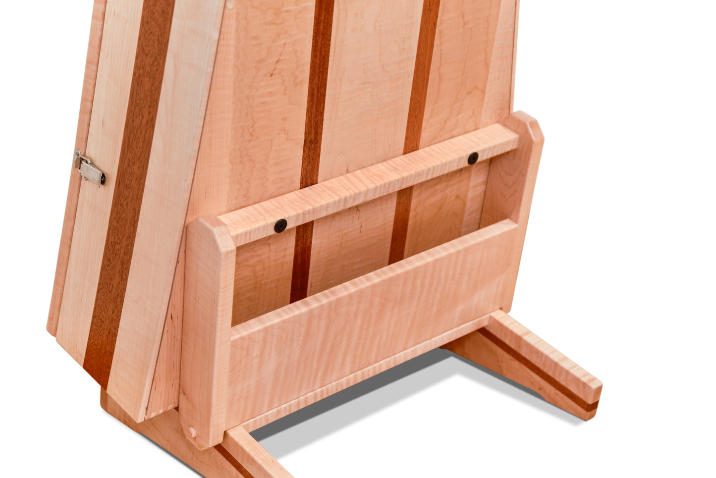 ClimaStand Triangle Humidor with Base - Flamed Maple with Mahogany