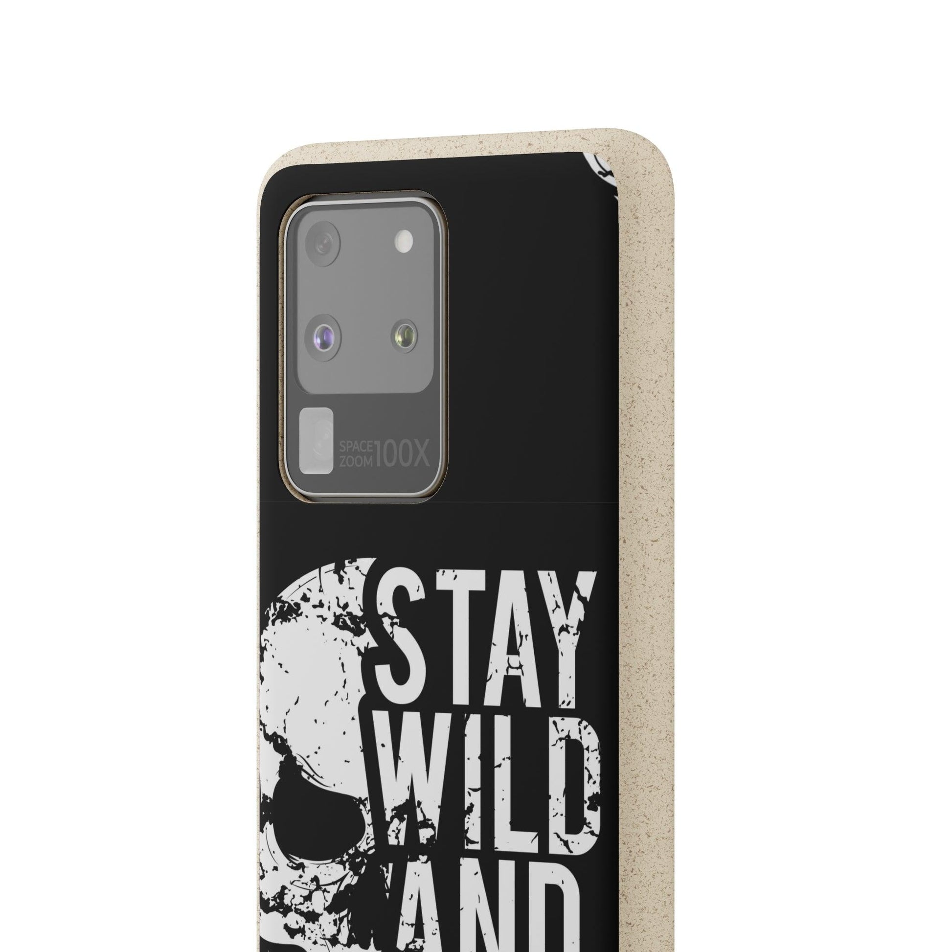 Stay Wild And Free Skull Biodegradable Cases - Lizard Vigilante