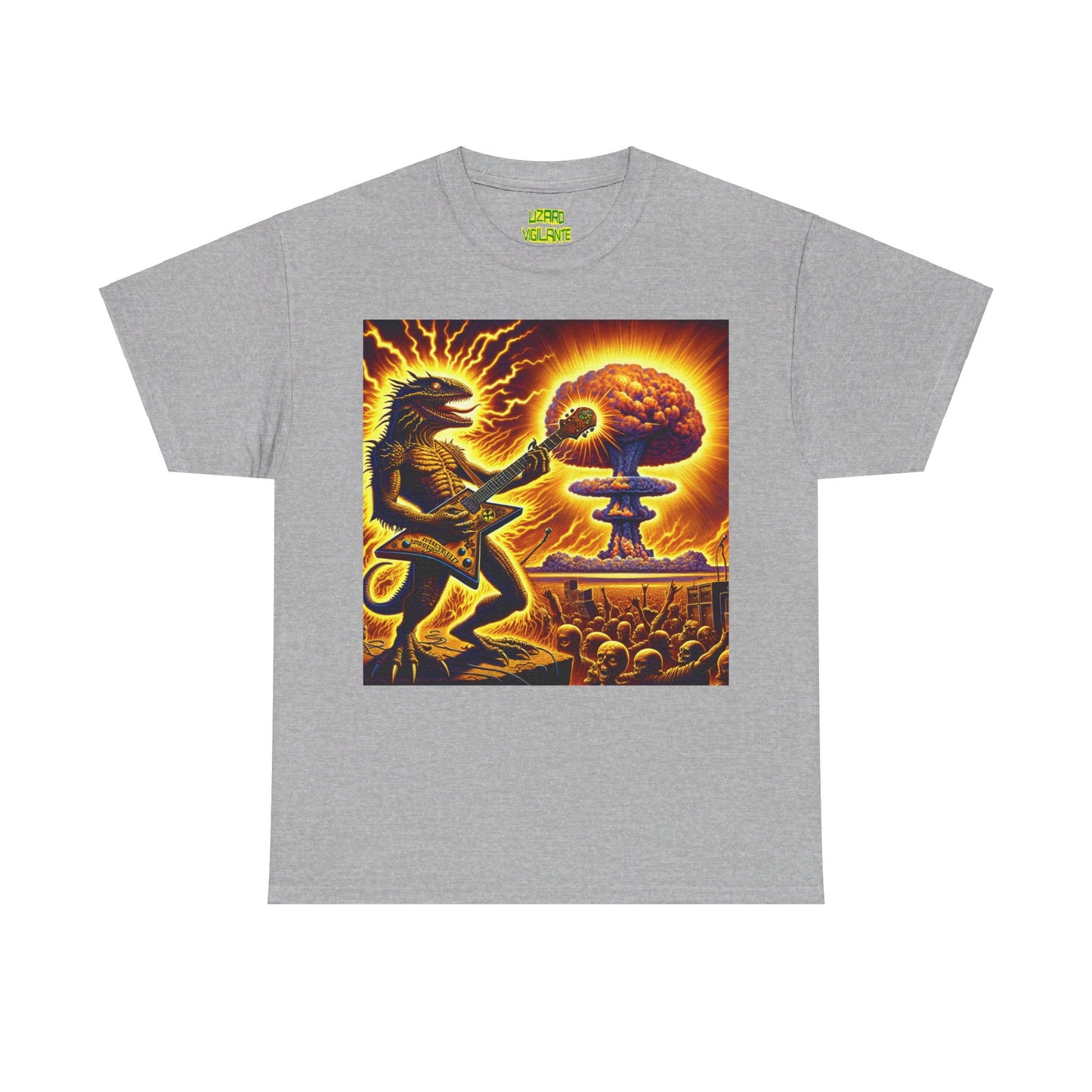 Lizard F. Bomb Unisex Heavy Cotton Tee - Premium T-Shirt from Printify - Just $25.35! Shop now at Lizard Vigilante