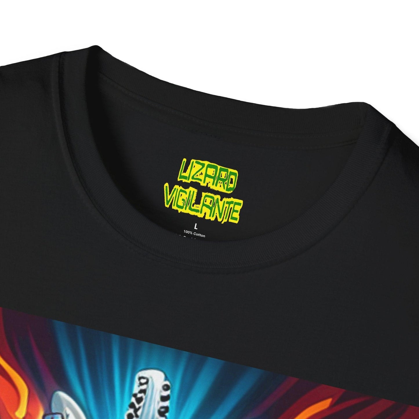 Electric Heroes Unisex Softstyle T-Shirt - Lizard Vigilante