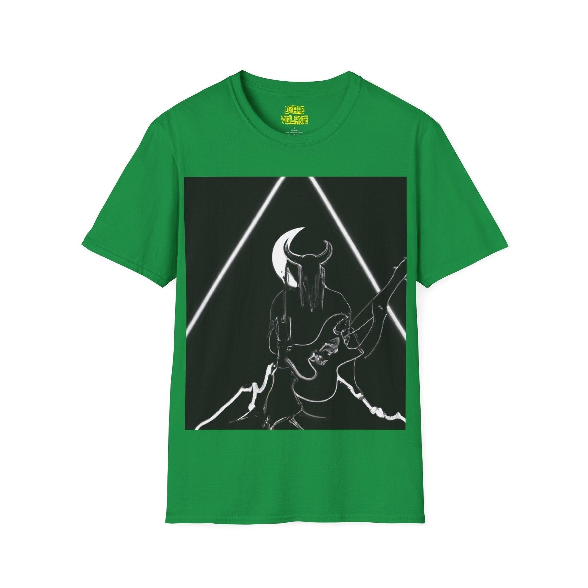 Lord Satan Mountain Moonlight Unisex Softstyle T-Shirt - Lizard Vigilante