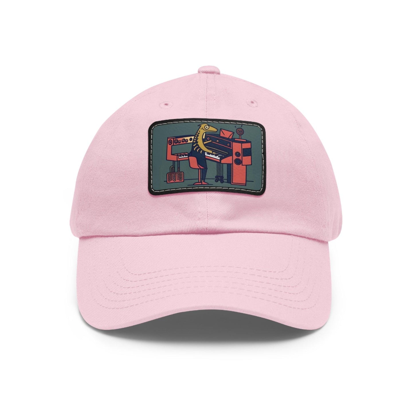 Lizard Vigilante Organs Dad Hat with Leather Patch (Rectangle) - Lizard Vigilante