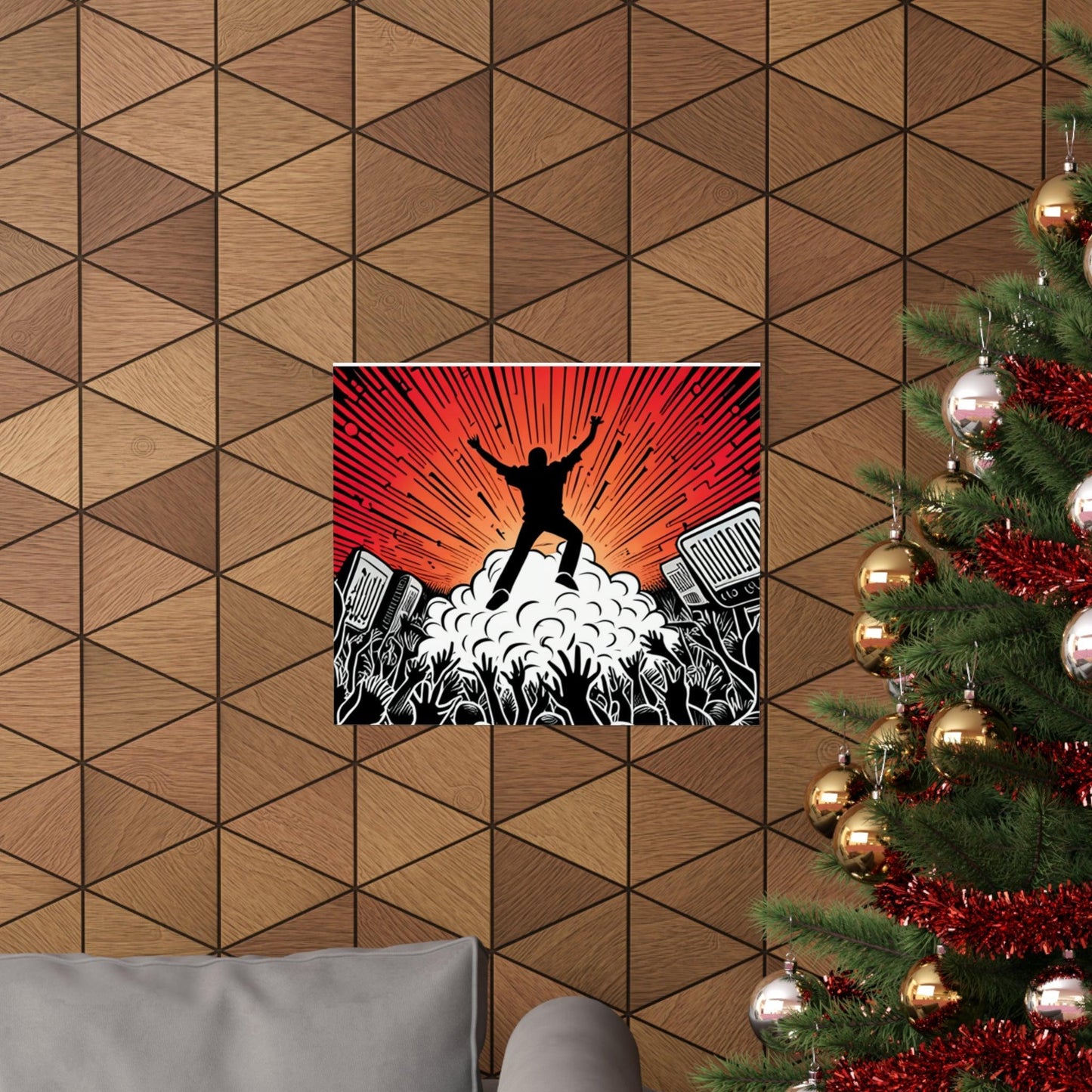 Metal Concert Matte Horizontal Posters - Lizard Vigilante