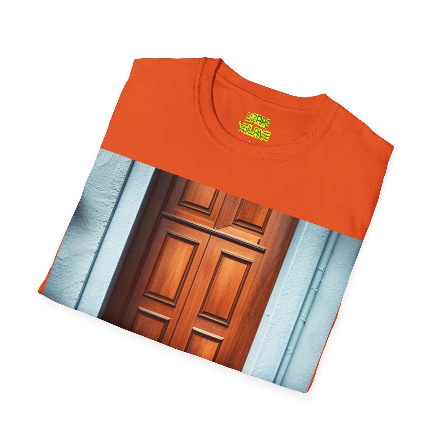 Dogs at the Door Unisex Softstyle T-Shirt - Lizard Vigilante