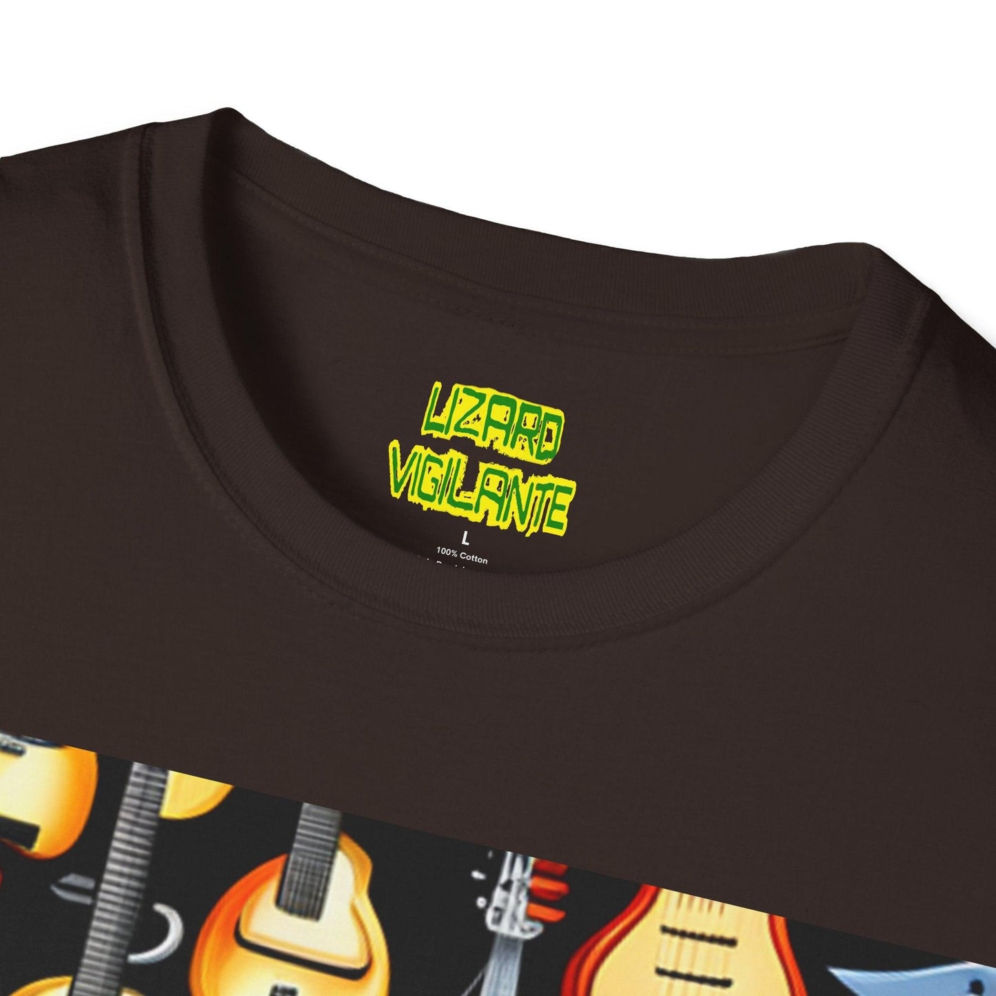 Guitarist's Gift For Music Unisex Softstyle T-Shirt - Lizard Vigilante