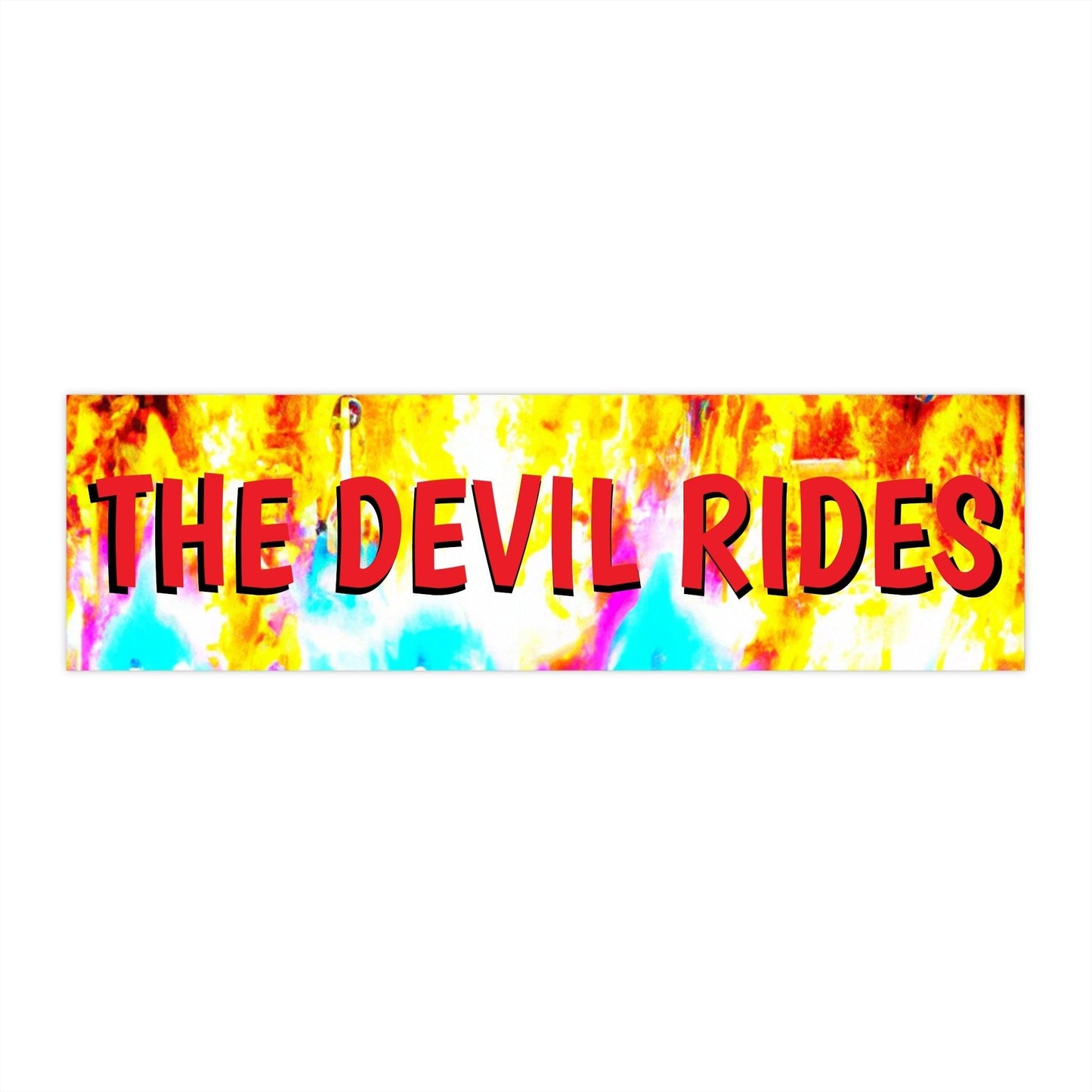 THE DEVIL RIDES Bumper Stickers - Lizard Vigilante