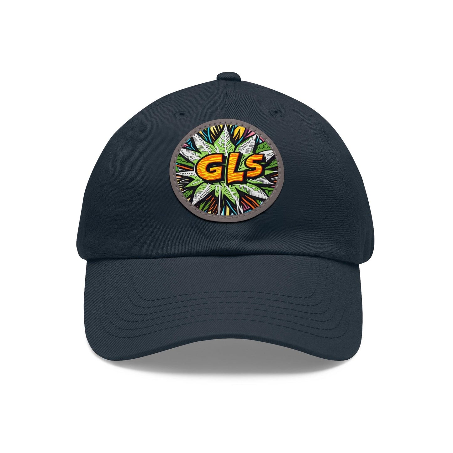 GreenLeaf Silo "GLS" Dad Hat with Leather Patch (Round) - Lizard Vigilante