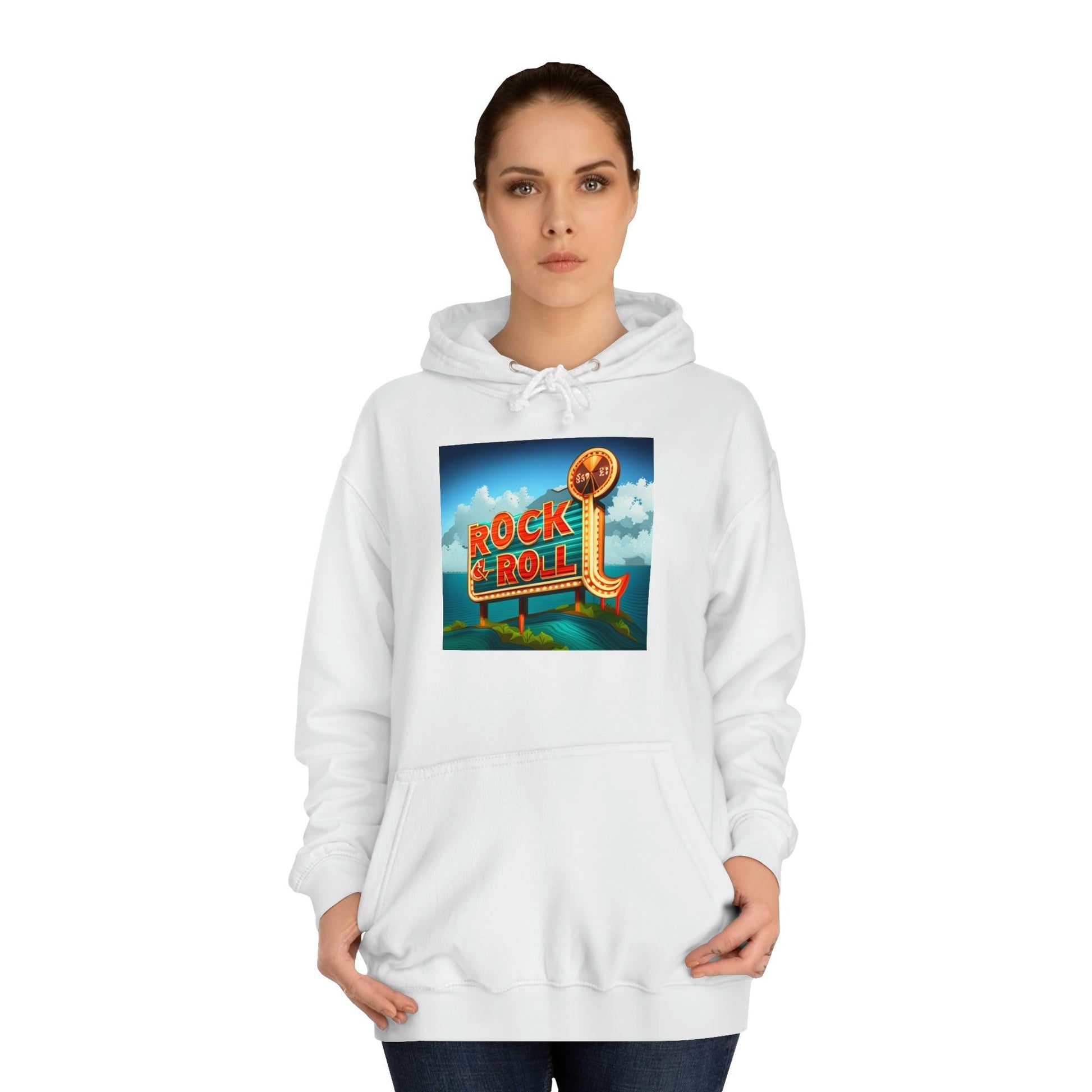 Rock & Roll Casino Unisex College Hoodie - Lizard Vigilante