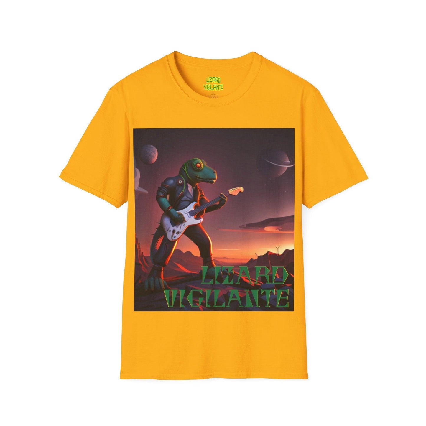 LIZARD VIGILANTE Spaceman Unisex Softstyle T-Shirt - Lizard Vigilante