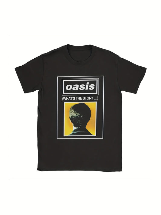 Oasis Arrival Rock Band Vintage T-Shirt - Pure Cotton Short Sleeve Crew Neck Tee - Premium T-Shirt from Lizard Vigilante - Just $26.99! Shop now at Lizard Vigilante