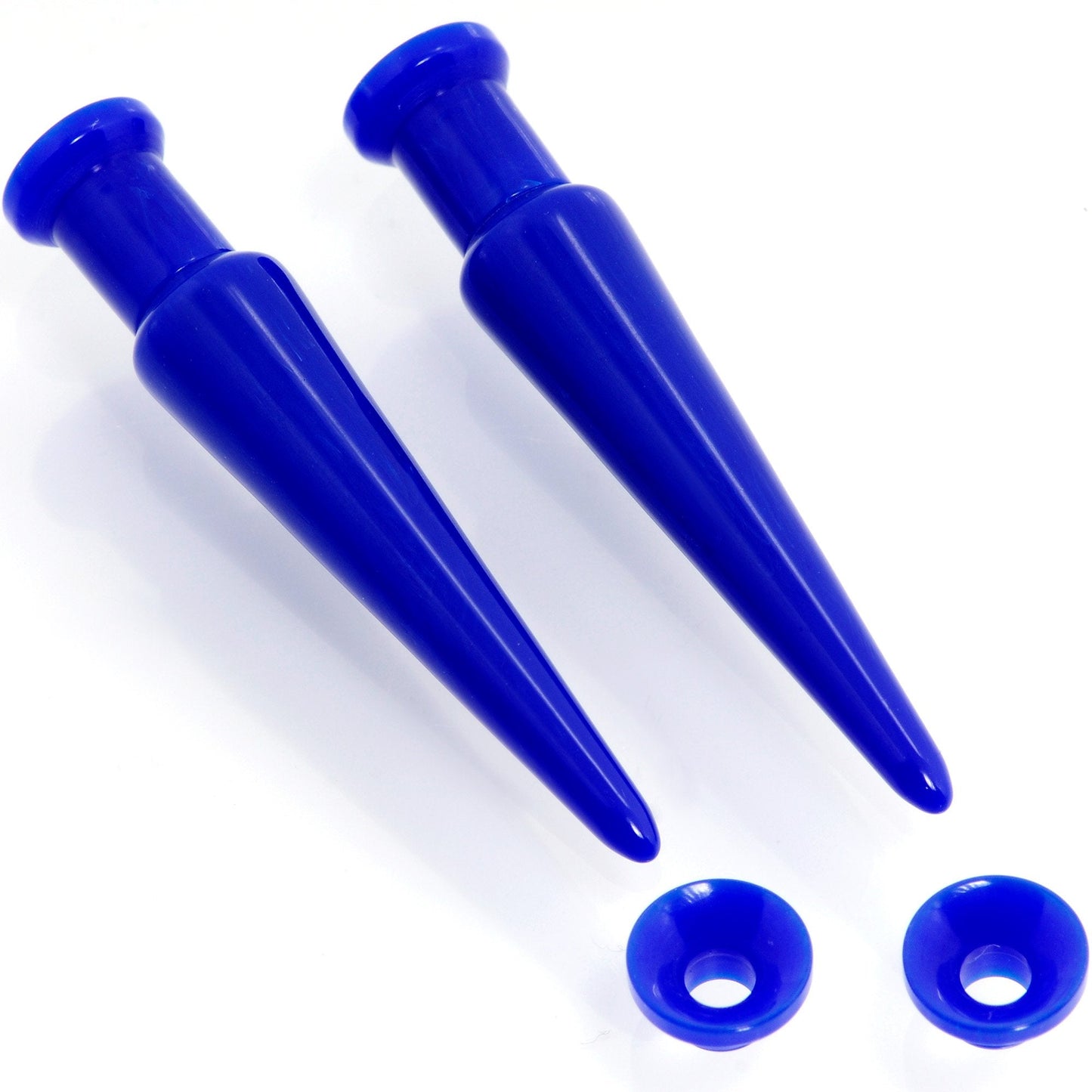 Blue 2 in 1 Interchangeable Screw Fit Plug and Taper Set